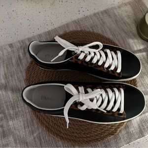 Stuart Weitzman Leopard Print Sneakers, Women's Size 8.5